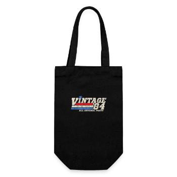 1984 Birthday Vintage All Original Parts No II - Gift Bag for Bottles - black - Front