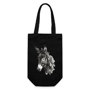 Donkey - Gift Bag for Bottles - black - Front