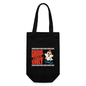 Scary Halloween Ghost Funny Saying - Gift Bag for Bottles - black - Front
