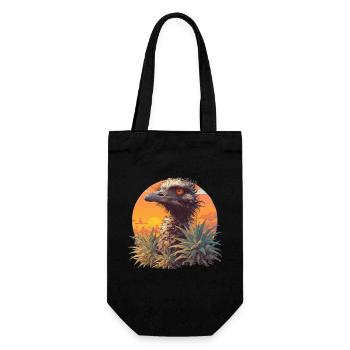 Emus Emu - Gift Bag for Bottles - black - Front