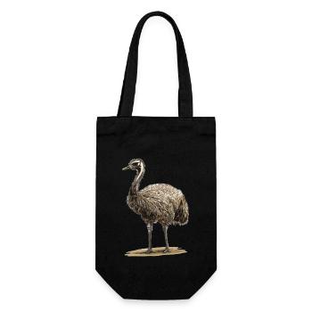 Emus Emu - Gift Bag for Bottles - black - Front