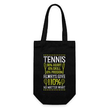 Drôle de joueur de tennis Raquette Tennis - Sac à bouteille - noir - Devant