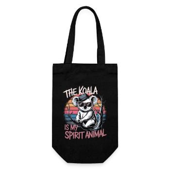 Le koala est mon animal spirituel - Sac à bouteille - noir - Devant