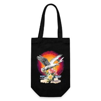 Seagulls Seagull Seagulls Maritime Sunset - Gift Bag for Bottles - black - Front