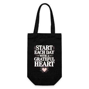 Harness Positivity And Mental Well-Being Through - Gift Bag for Bottles - black - Front