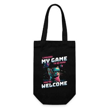 Je viens de mettre mon jeu en pause pour être ici Cat Space VR - Sac à bouteille - noir - Devant