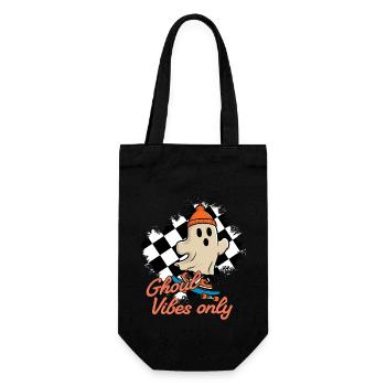 Ghoul Vibes Only Funny Halloween Saying - Gift Bag for Bottles - black - Front