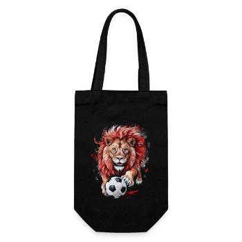 Lion Football Coloré Géorgie Animal Design Print - Sac à bouteille - noir - Devant