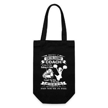 Cheerleading Being A Cheerleading Coach - Gift Bag for Bottles - black - Front