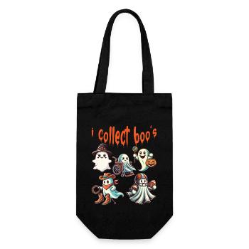 Je collectionne les boos Collectionneur de fantômes drôles - Sac à bouteille - noir - Devant