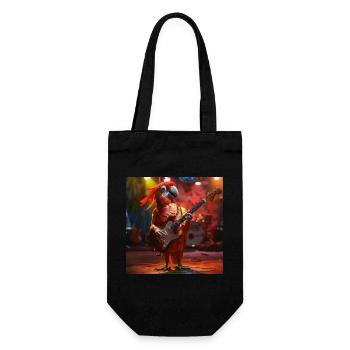 Perroquet - Sac à bouteille - noir - Devant