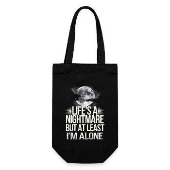 Introversion Alternative Style Emotional - Gift Bag for Bottles - black - Front