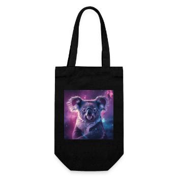 Koala - Geschenkbeutel für Flaschen - Schwarz - Vorne