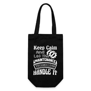 Let Maintenance Technician Handle It - Gift Bag for Bottles - black - Front