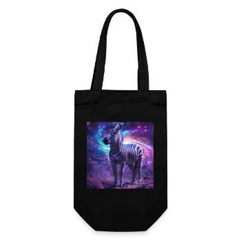 Zebra - Gift Bag for Bottles - black - Front