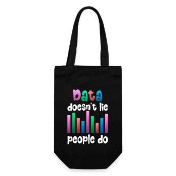 Data Or It Didn't Happen For Student - Gift Bag for Bottles - black - Front