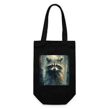 Raton laveur - Sac à bouteille - noir - Devant