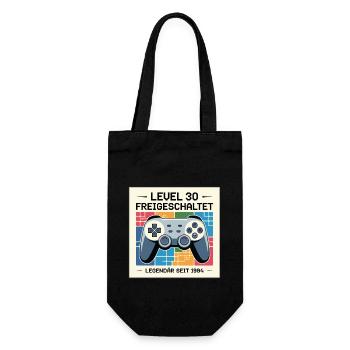 Level 30 Unlocked Legendary since 1994 - Gift Bag for Bottles - black - Front