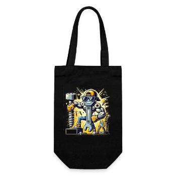 Do-it-yourselfers, mechanics and hobbyists - Gift Bag for Bottles - black - Front