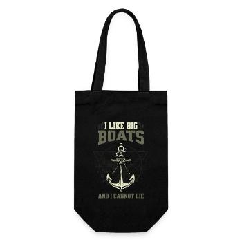 J’aime les gros bateaux et je ne peux pas mentir – Anker Design - Sac à bouteille - noir - Devant