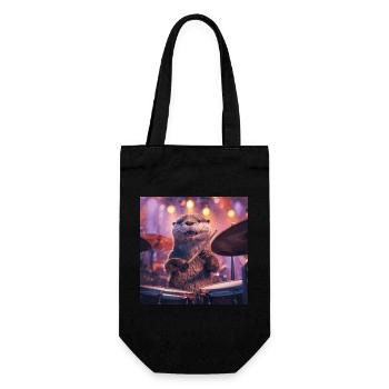 Otter - Gift Bag for Bottles - black - Front