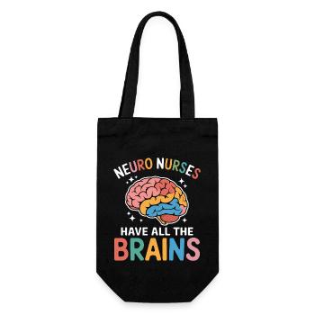 Neuro Infirmière Infirmière Neurologie Cadeau - Sac à bouteille - noir - Devant