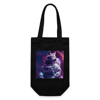 Wolf - Geschenkbeutel für Flaschen - Schwarz - Vorne
