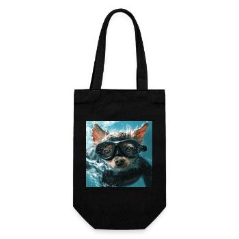 Chien - Sac à bouteille - noir - Devant