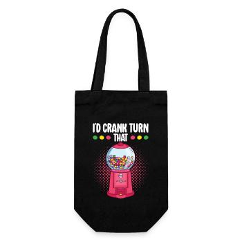 Gumball Machine Chewing Gum Machine - Gift Bag for Bottles - black - Front