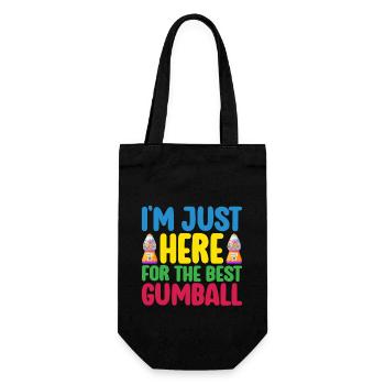 Gumball Machine Chewing Gum Machine - Gift Bag for Bottles - black - Front