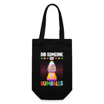 Gumball Machine Chewing Gum Machine - Gift Bag for Bottles - black - Front