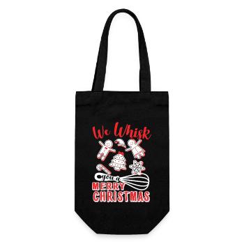 Christmas Christmas Baker - Gift Bag for Bottles - black - Front