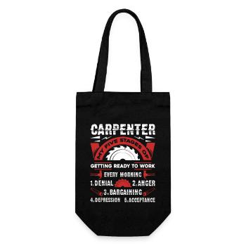 Carpenter Five Stages Of Carpenter - Gift Bag for Bottles - black - Front