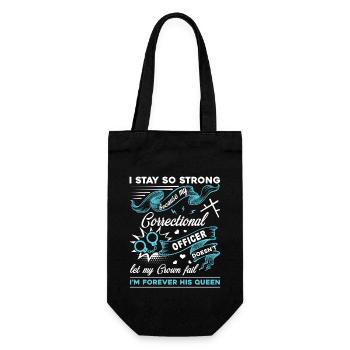 Correctional Officer Correctional Officer's Lady - Gift Bag for Bottles - black - Front