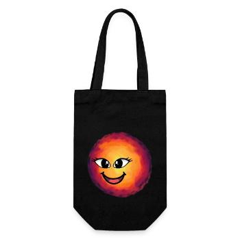 Soleil Soleil Visage Enfants Enfant Coucher de soleil - Sac à bouteille - noir - Devant