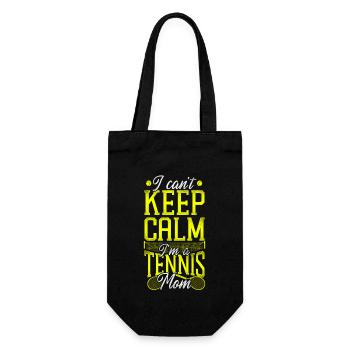 Funny Tennis Player Racket I Can't - Geschenkbeutel für Flaschen - Schwarz - Vorne