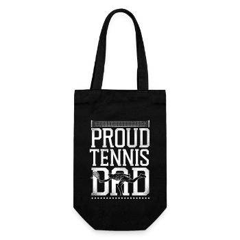 Drôle de joueur de tennis raquette papa - Sac à bouteille - noir - Devant
