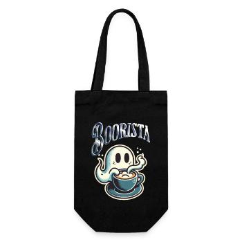 Boorista Café Drôle Disant Halloween - Sac à bouteille - noir - Devant