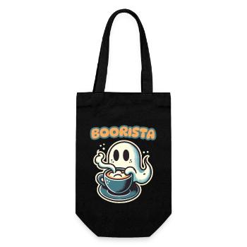 Boorista Café Drôle Disant Halloween - Sac à bouteille - noir - Devant