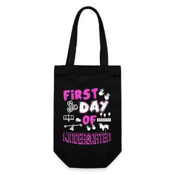 Kindergarten Teacher First Day Of Kindergarten - Gift Bag for Bottles - black - Front