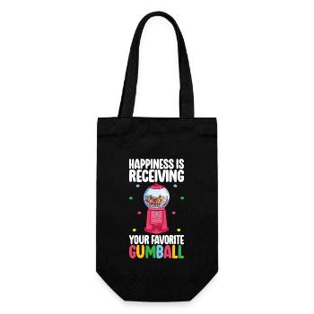 Gumball Machine Chewing Gum Machine - Gift Bag for Bottles - black - Front