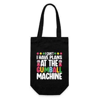Gumball Machine Chewing Gum Machine - Gift Bag for Bottles - black - Front