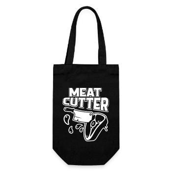 Proud To Be A Meat Cutter - Gift Bag for Bottles - black - Front
