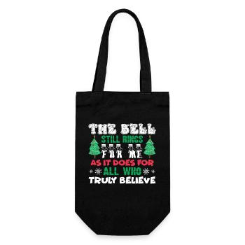 Christmas The Bell Still Rings As It Does For All - Gift Bag for Bottles - black - Front