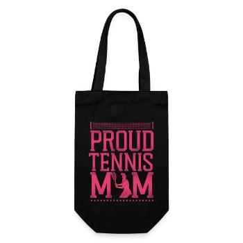 Funny Tennis Player Racket Mom - Gift Bag for Bottles - black - Front