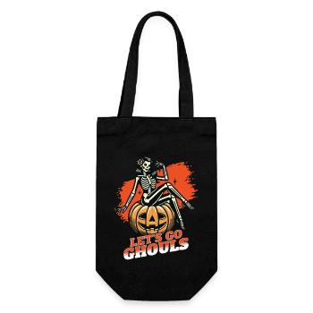 Lets Go Ghouls Drôle Halloween Fille - Sac à bouteille - noir - Devant