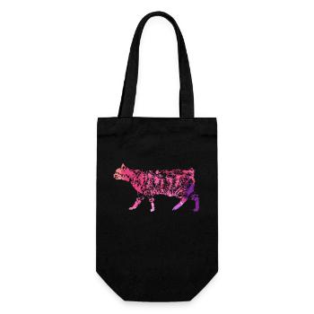 Manx cat Manx cat Colorful - Gift Bag for Bottles - black - Front