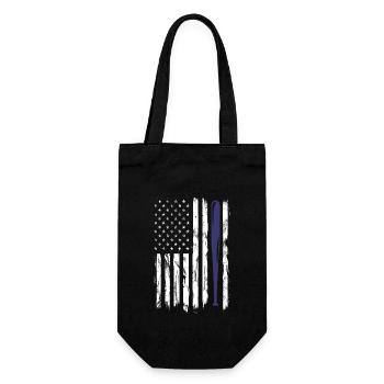 Baseball Sport Baseballspieler Pitcher Catcher USA - Geschenkbeutel für Flaschen - Schwarz - Vorne