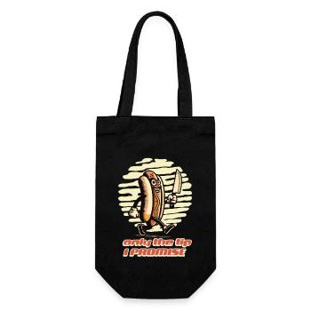 Sarkastischer Hotdog Spruch Lustiges Halloween - Geschenkbeutel für Flaschen - Schwarz - Vorne