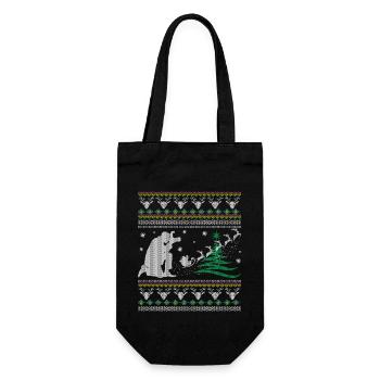 Funny Photographer Christmas - Gift Bag for Bottles - black - Front